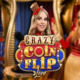 Crazy Coin Flip by Evolution, showcased at herculescasino.eu.com – game logo