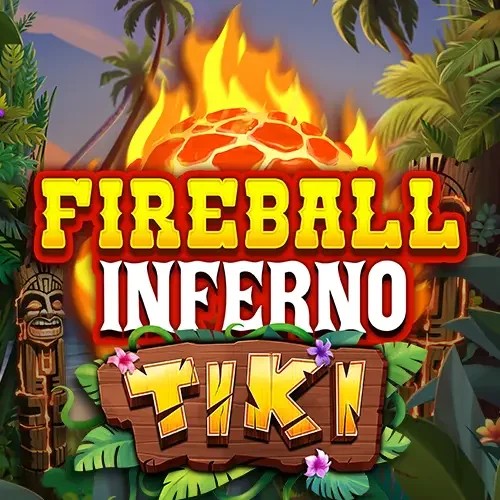 Fireball Inferno Tiki logo by NetEnt at Hercules Casino