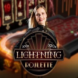 Lightning Roulette logo by Evolution Hercules Casino