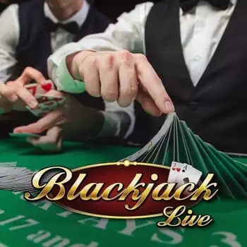 Live Blackjack game by Evolution – logo hosted on Hercules Casino