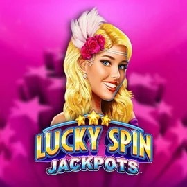 Lucky Spin Jackpots slot logo by Novomatic at Hercules Casino