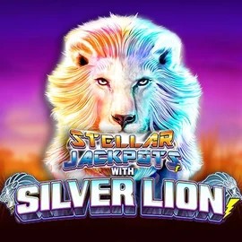 Stellar Jackpots with Silver Lion logo – Jackpots by Lightning Box Game at Hercules Casino